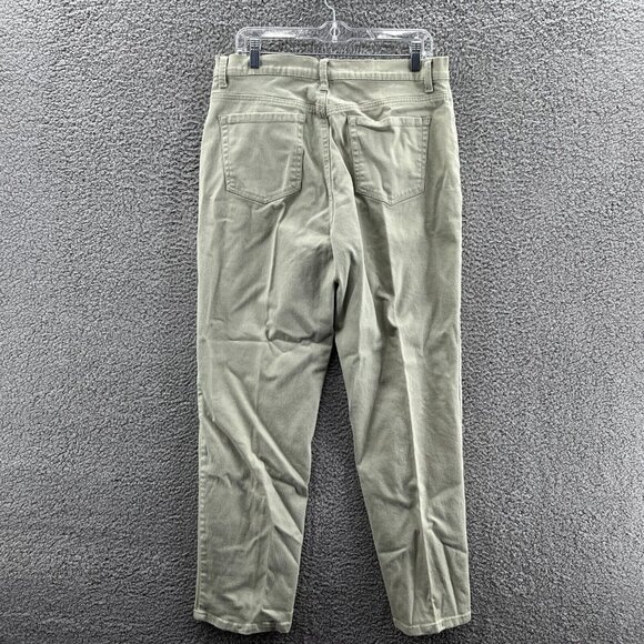 Gloria Vanderbilt Amanda Jean Womens 14 Mint Green Stretch Denim - Picture 2 of 11